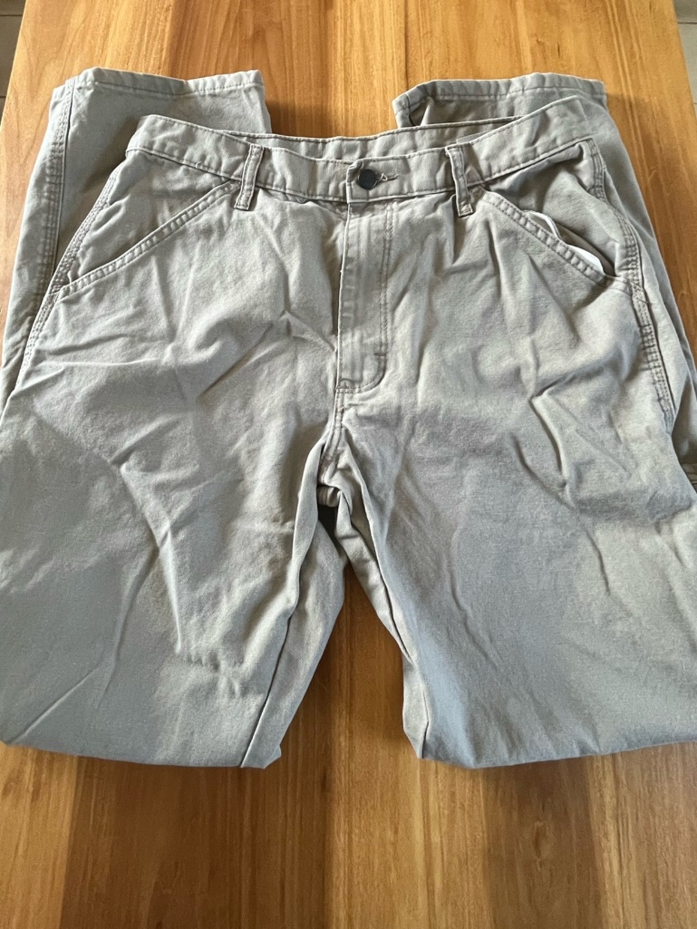 Beige Cargo Pants